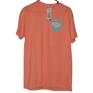 Cherished Girl T Shirt Peach Pray More Worry‎ Less Women's Size Medium